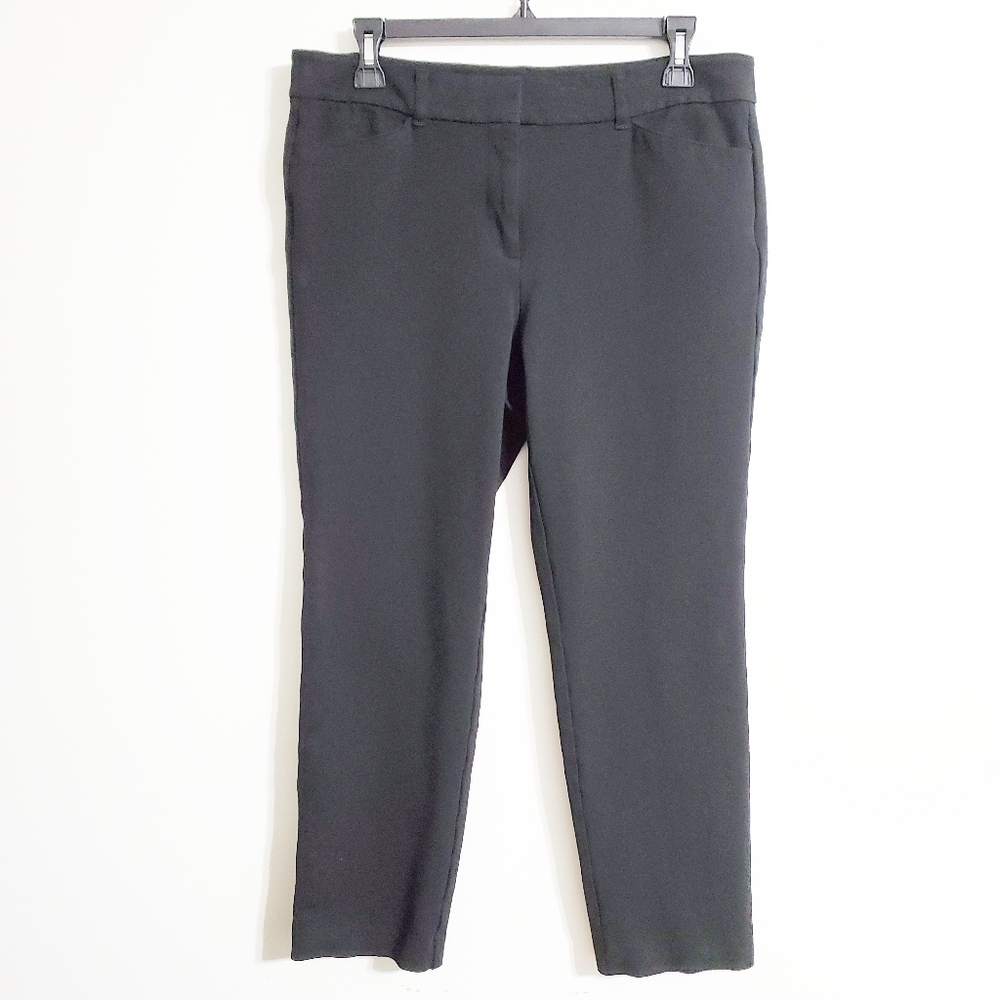Ann Taylor Factory Black Straight Leg Pants Sz 10